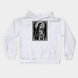 Santa Muerte Prayer Kids Hoodie